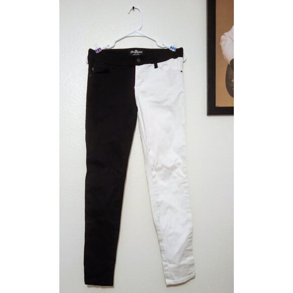 Royal Bones by TRIPP NYC Black White Striped Punk Goth Pants Women’s SZ 7 - Picture 1 of 9